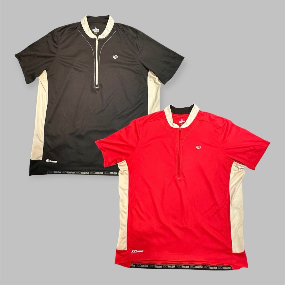 PEARL IZUMI SELECT Men’s XXL Cycling Biking Lightweight Jerseys 1/2 ZIP Lot of 2